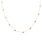 <span style="color:purple">SPECIAL!</span> 1.35ct G SI 14K Yellow Gold  Pink Sapphire Gemstone Pendant Necklace 18" Long
