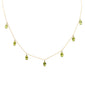 <span style="color:purple">SPECIAL!</span>3.80ct G SI 14K Yellow Gold Peridot Gemstone Pendant Necklace 18" Long