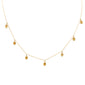 2.22ct G SI 14K Yellow Gold Citrine Gemstone Pendant Necklace 18" Long