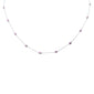 <span style="color:purple">SPECIAL!</span> 1.35ct G SI 14K White Gold Pink Sapphire by Yard Pendant Necklace 18"Long