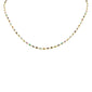 <span style="color:purple">SPECIAL!</span> 3.59ct G SI 14K Yellow Gold Multi Color Gemstone Necklace 16"Long