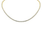 <span style="color:purple">SPECIAL!</span> 5.01ct G SI 14K Yellow Gold Diamond Tennis Necklace 10 + 4" Ext