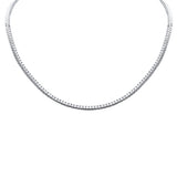 1.97ct G SI 14K White Gold Diamond Tennis Necklace 14" + 2" Ext