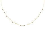.32ct G SI 14K Yellow Gold Pink Sapphire Gemstone Necklace 18" Long