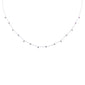 <span style="color:purple">SPECIAL!</span> .31ct G SI 14K White Gold Pink Sapphire Gemstone Necklace 18" Long
