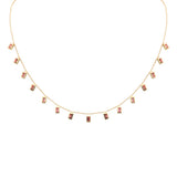 <span>GEMSTONE   CLOSEOUT! </span>  1.79ct G SI 14K Yellow Gold Pink Tourmaline Necklace 16+2" Ext