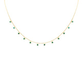 <span>GEMSTONE  CLOSEOUT! </span>.66ct G SI 14K Yellow Gold Emerald Gemstone 18" Ext