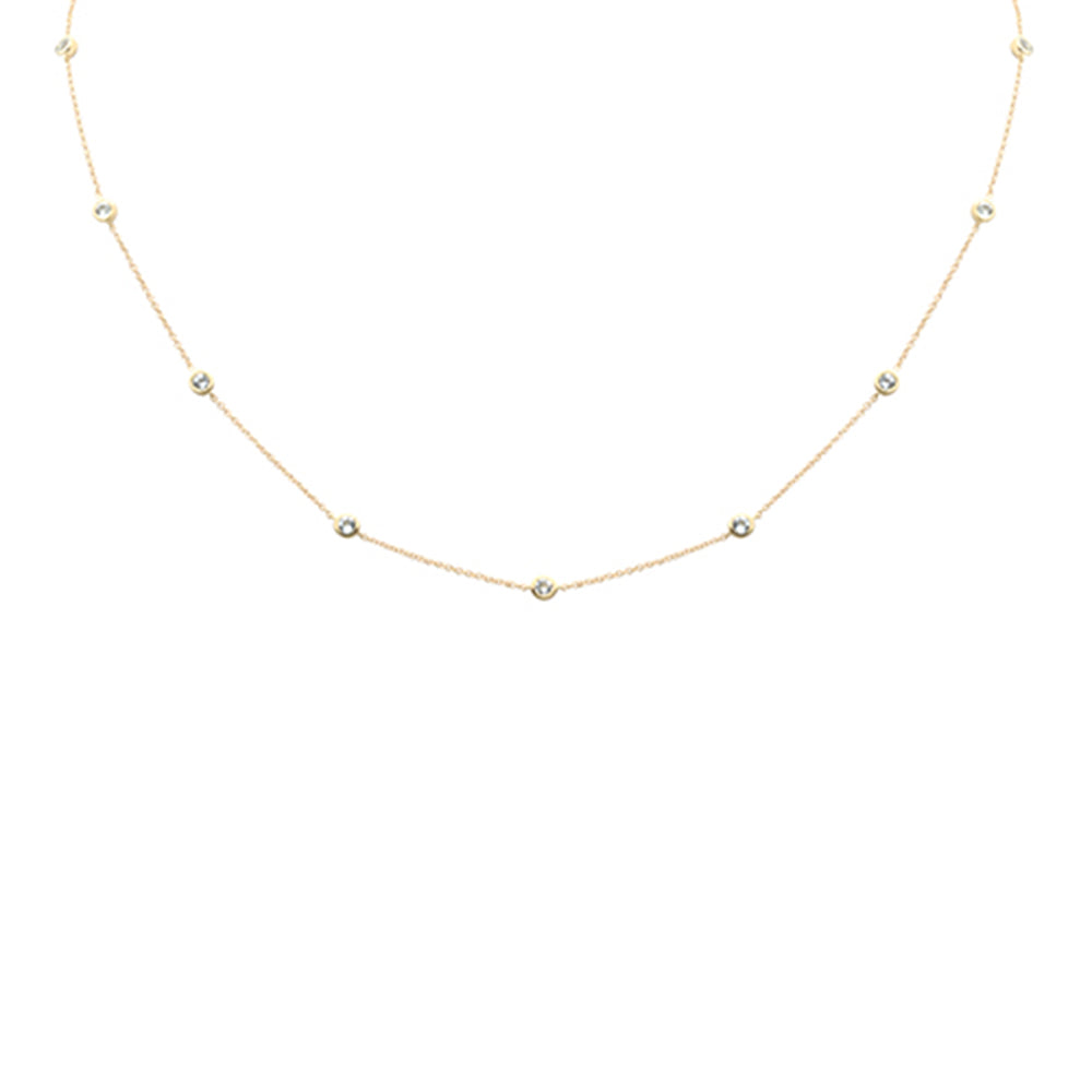<span>DIAMOND CLOSEOUT! </span> .59ct G SI 14K Yellow Gold  Aquamarine Gemstone Pendant Necklace 16 + 2" Ext