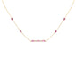 <span style="color:purple">SPECIAL!</span> 1.38ct G SI 14K Yellow Gold Pink Tourmaline Gemstone Necklace 16+2" Ext
