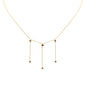 <span style="color:purple">SPECIAL!</span> .21ct G SI 14K Yellow Gold Ruby Gemstone Dangling Necklace 16" Ext