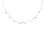 <span style="color:purple">SPECIAL!</span> .40ct G SI 14K White Gold Aquamarine Pendant Necklace 16 + 2" Ext