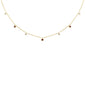 .28ct G SI 14K Yellow Gold Diamond & Ruby Pendant Necklace 16 + 2" Ext
