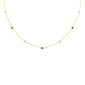 .36ct G SI 14K Yellow Gold Diamond & Ruby Pendant Necklace 16 + 2" Ext