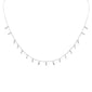 <span style="color:purple">SPECIAL!</span> .35ct G SI 14K White Gold Diamond Pendant Necklace 16+2" Long