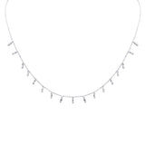 <span style="color:purple">SPECIAL!</span> .35ct G SI 14K White Gold Diamond Pendant Necklace 16+2" Long