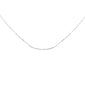 .12ct G SI 14K White Gold Diamond Pendant Necklace 14+2" Long