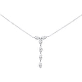<span>DIAMOND  CLOSEOUT! </span> .25ct G SI 14K White Gold Diamond Pendant Necklace 16 + 2" Ext