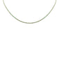 <span style="color:purple">SPECIAL!</span> 3.77ct G SI 14K Yellow Gold Diamond & Green Emerald Tennis Necklace 16 + 2" Ext