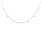 .14ct G SI 14K Yellow Gold Pink Sapphire Gemstone Pendant Necklace 18" Long