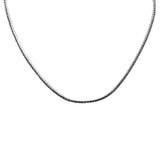 5.17ct G SI 14K White Gold Diamond Black Diamond Tennis Necklace 16" Long