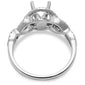 E VS Antique Style .23ct Halo Diamond Solitaire Engagement Ring 14kt White Gold