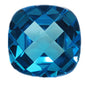 Click to view Square Cushion Cut London Blue Topaz loose stones variation