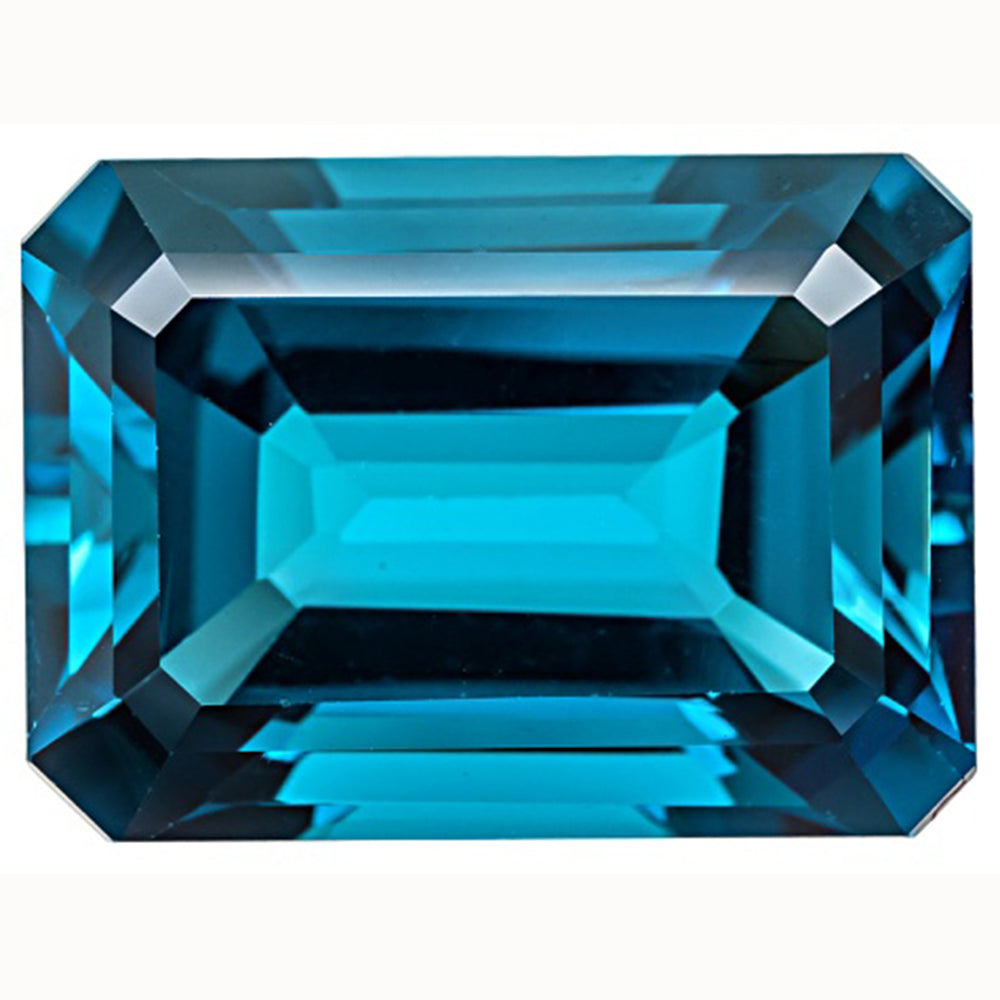 Click to view Emerald Cut London Blue Topaz loose Gemstones