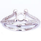 <span>DIAMOND CLOSEOUT! </span>Halo style .24ct 14k White Gold E-SI Princess Diamond Semi Mount Engagement Ring