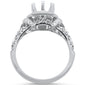 <span>DIAMOND CLOSEOUT! </span>0.21cts 14k White gold Semi-Mount Diamond Ring Size 6.5
