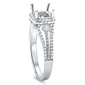<span>DIAMOND CLOSEOUT! </span>.35cts Square Princess Cut Diamond Semi Mount Engagement Ring Size 6.5