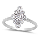 .22ct Beautiful Round Diamond Modern Fine Ring 14kt White gold Sz 6.5