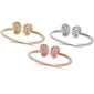 .05ct Pave Set Diamond 14kt White, Yellow or Rose Gold Butterfly Ring Size 6.5