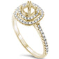 <span>DIAMOND CLOSEOUT! </span>.30cts F SI 14kt Yellow Gold Round Diamond Semi Mount Engagement Ring Size 6.5