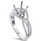 <span>DIAMOND CLOSEOUT! </span>.60ct F SI 14kt White Gold Art Deco Round Diamond Engagement Ring Bridal Set