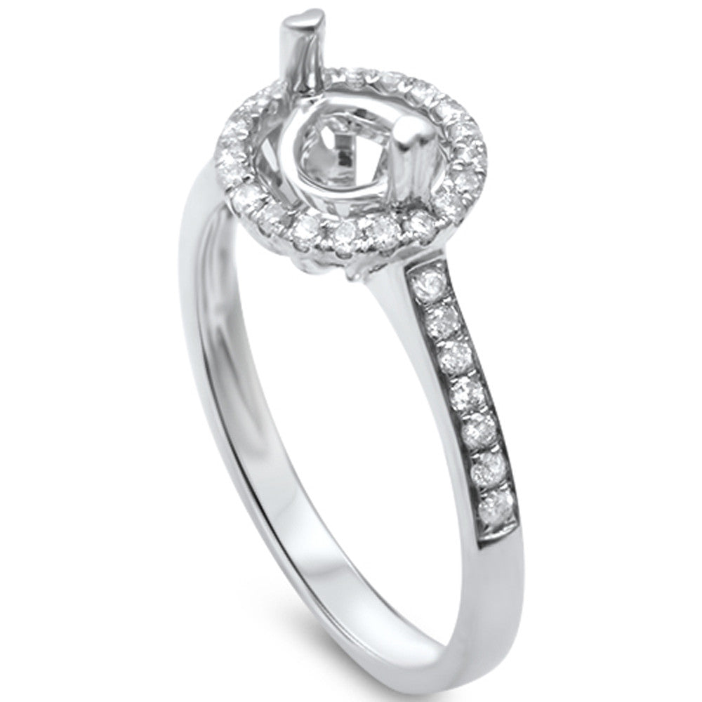 <span>DIAMOND CLOSEOUT! </span>.23ct F SI 14kt White Gold Round Brilliant Cut Diamond Engagment Ring Size 6.5