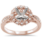 0.23cts 14k Rose Gold Diamond Ring Size 6.5