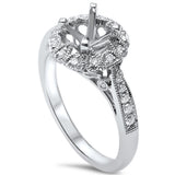 .21ct F SI 14kt White Gold Diamond Semi Mount Ring Size 6.5