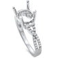 <span>DIAMOND CLOSEOUT! </span>.30ct F SI1 14k White Gold Diamond Semi Mount Ring Size 6.5