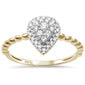 .25ct G SI 14K Yellow Gold Diamond Engagement Promise Ring Size 6.5