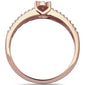 .20ct G SI 14kt Rose Gold Engagement Promise Diamond Ring Size 6.5
