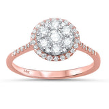 .67ct G SI 14kt Rose Gold Engagement Solitaire Diamond Ring Size 6.5
