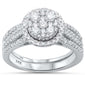 <span style="color:purple">SPECIAL!</span>1.02ct G SI 14kt White Gold Round Engagement Solitaire Diamond Bridal Set Sz 6.5