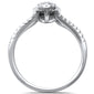 <span style="color:purple">SPECIAL!</span>.62ct G SI 14kt White Gold Oval Diamond Engagement Solitaire Promise Ring