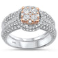 <span>DIAMOND  CLOSEOUT! </span>1.53ct 14k Two tone Gold Diamond Engagement Bridal Ring Set Size 6.5