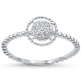 <span>DIAMOND CLOSEOUT! </span> .06ct 14kt White Gold Diamond Promise Purity Ring Size 6.5