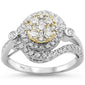 <span>DIAMOND  CLOSEOUT! </span>.97ct 14k Two Tone Gold Round Diamond Engagement Wedding Ring Size 6.5
