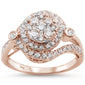 <span>DIAMOND  CLOSEOUT! </span>.99ct 14k Rose Gold Diamond Engagement Wedding Ring Size 6.5