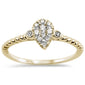 .26ct 14k Yellow Gold Pear Shape Solitaire Promise Diamond Ring