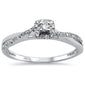 .21ct 14k White Gold Diamond Twisted prong Engagement Promise Ring Size 6.5