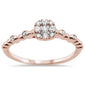 .25ct 14k Rose Gold Diamond Promise Engagement Ring Size 6.5
